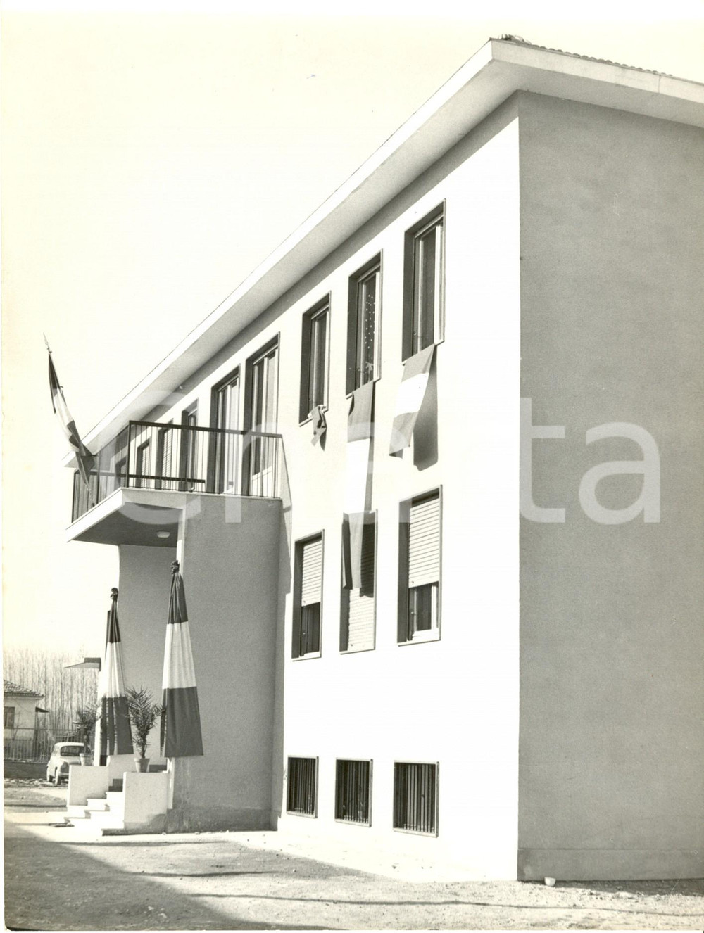 Fotografia d epoca originale 1960 ca CASSOLNOVO PV Edificio Scolastico in Frazione MOLINO DEL CONTE Foto 1 1
