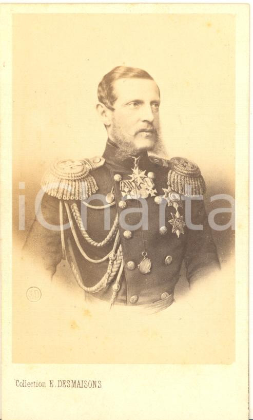 1860 ca RUSSIA Grand Duke Konstantin Nikolayevich - Photo DESMAISONS CDV  Fotografia originale d'epoca, stampata all'albumina.FOTOGRAFO: E. Desmaisons - ParisCONDIZIONI: GFORMATO: CDV    originale e autentica 1