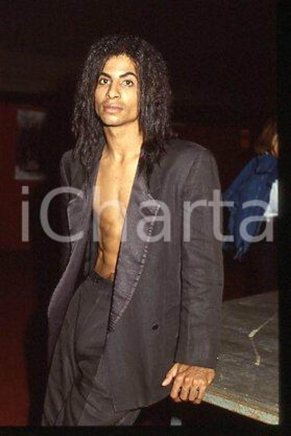 35mm vintage slide* 1987 ca MUSIC GEORGIO ALLENTINI African-American singer (11)