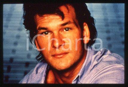 35mm vintage slide* 1990 ca CINEMA American actor Patrick SWAYZE Portrait (28)