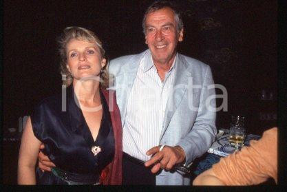 35mm vintage slide* 1991 VENICE Roger VADIM & wife Marie Christine BARRAULT (14)