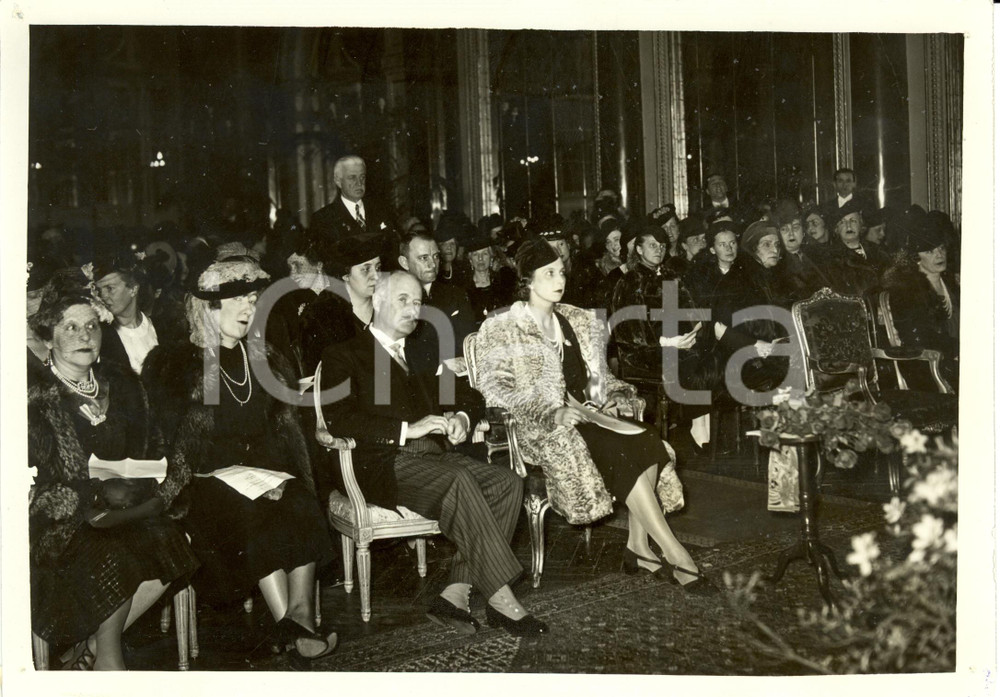 Fotografia d epoca originale 1939 ROMA Maria Jose Principessa FranÃ§ois PONCET Concerto Amici Musica da Camera 1