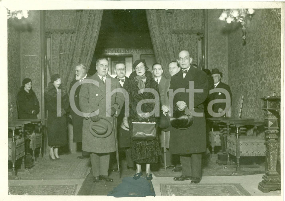 Fotografia d epoca originale 1933 ROMA Nuovo ambasciatore CILE Fernando FREILE GAROIA DE LA RUERTA Foto 1