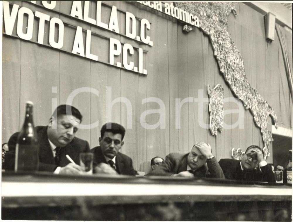1958 ROMA EUR Riunione Consiglio Nazionale del PCI - Giorgio AMENDOLA *Foto