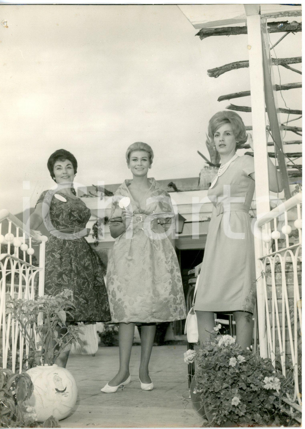 1960 ALASSIO Lady Italia e Lady Europa - Anna POLLASTRINI e Jacqueline FONTAINE