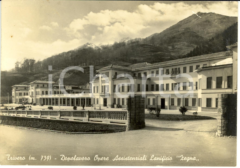Cartolina originale da collezione 1940 TRIVERO (BI) Dopolavoro Opere Assistenziali Lanificio Zegna Cartolina FG VG 1