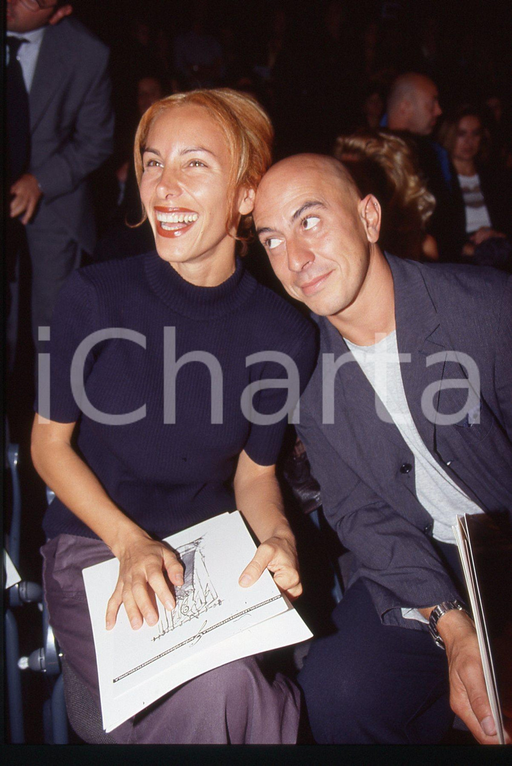 35mm vintage slide* 1995 ca COSTUME - Roberto CIUFOLI e Tiziana FOSCHI (2)