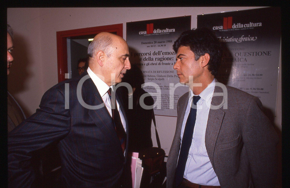 35mm vintage slide* 1988 MILANO Claudio MARTELLI Giorgio NAPOLITANO (4)