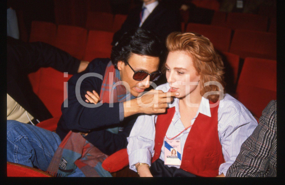35mm vintage slide* 1989 FESTIVAL SANREMO - Stefania LA FAUCI e Gigi SABANI (4)