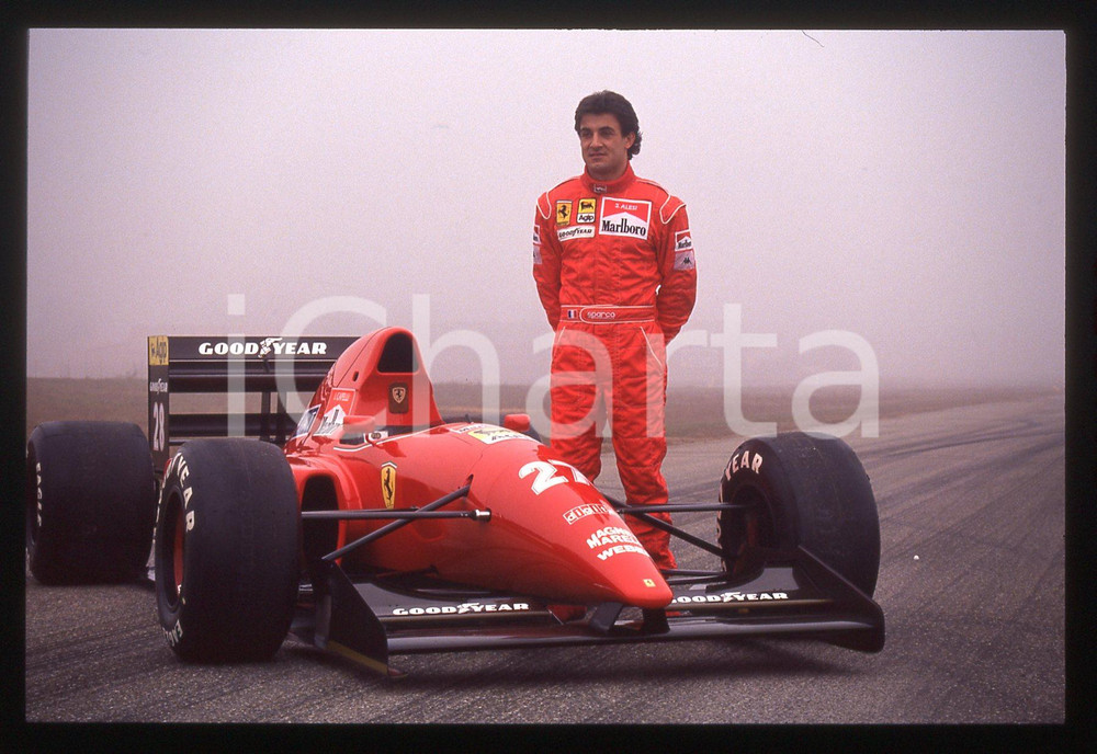 35mm vintage slide* 1992 FIORANO Jean ALESI con FERRARI F92A (15)