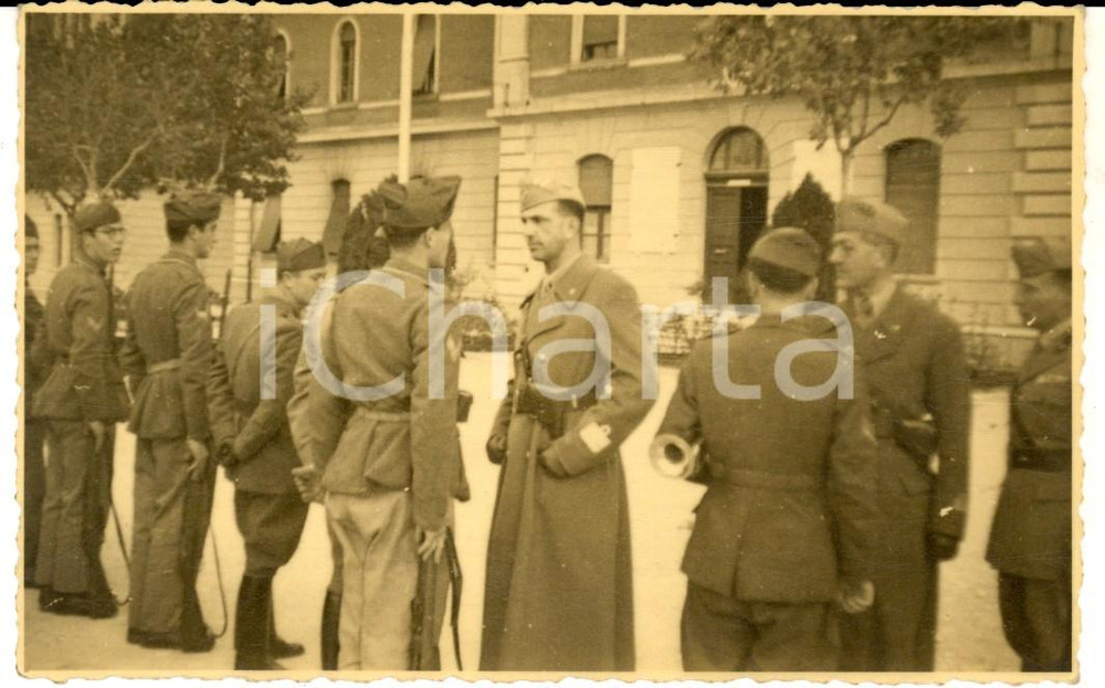 Fotografia d epoca originale 1942 REGIO ESERCITO Visita del principe Umberto a un accademia militare Foto 1