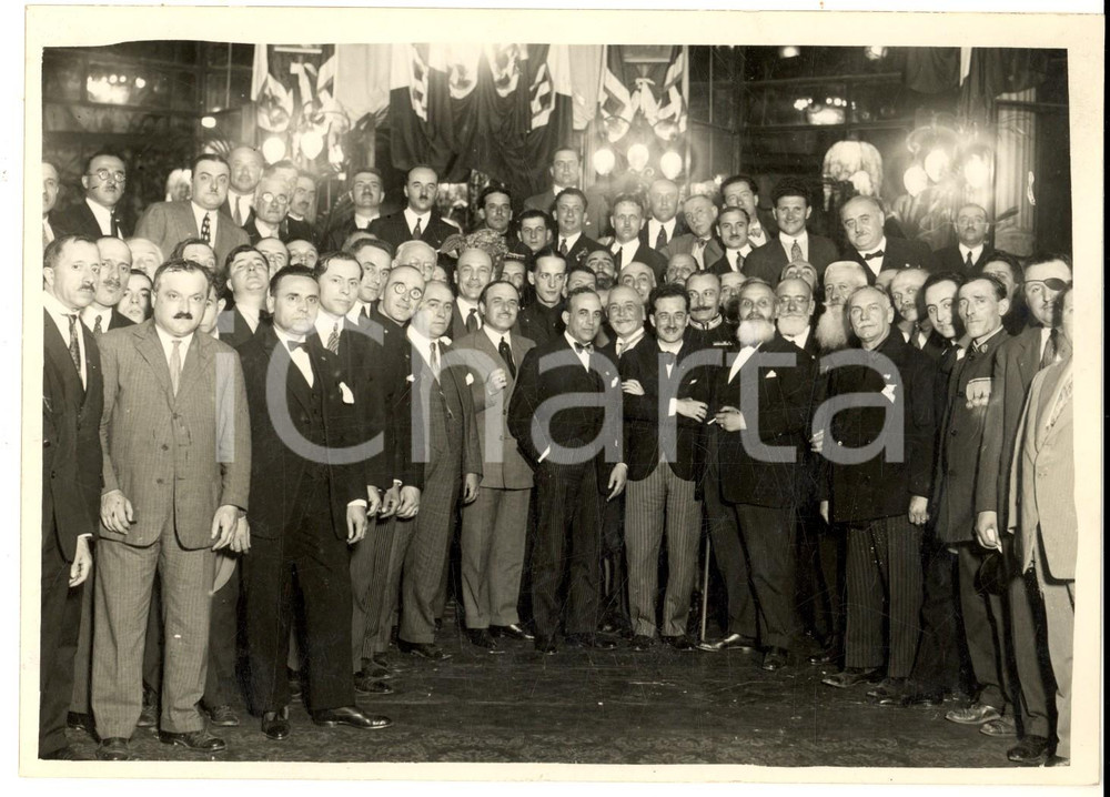 Fotografia d epoca originale 1935 ca MILANO Ricevimento offerto dalla Federazione Provinciale Fascista 1