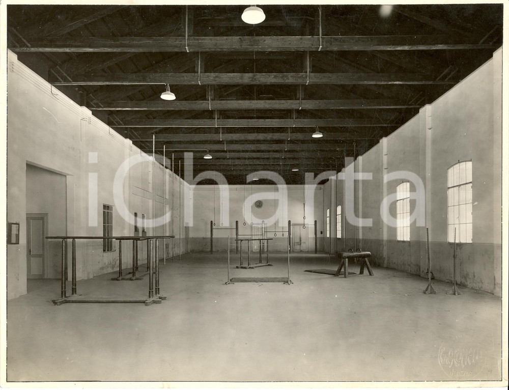 Fotografia d'epoca originale 1928 VENEZIA MESTRE Palestra Organizzazioni Sportive 1
