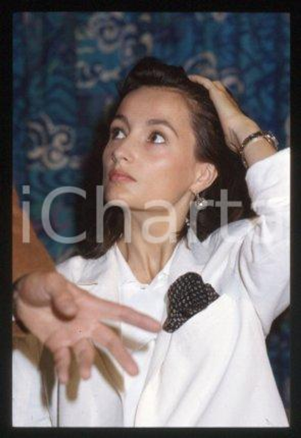 35mm vintage slide* 1985 ca CINEMA Portrait of French actress Évelyne BOUIX (1)