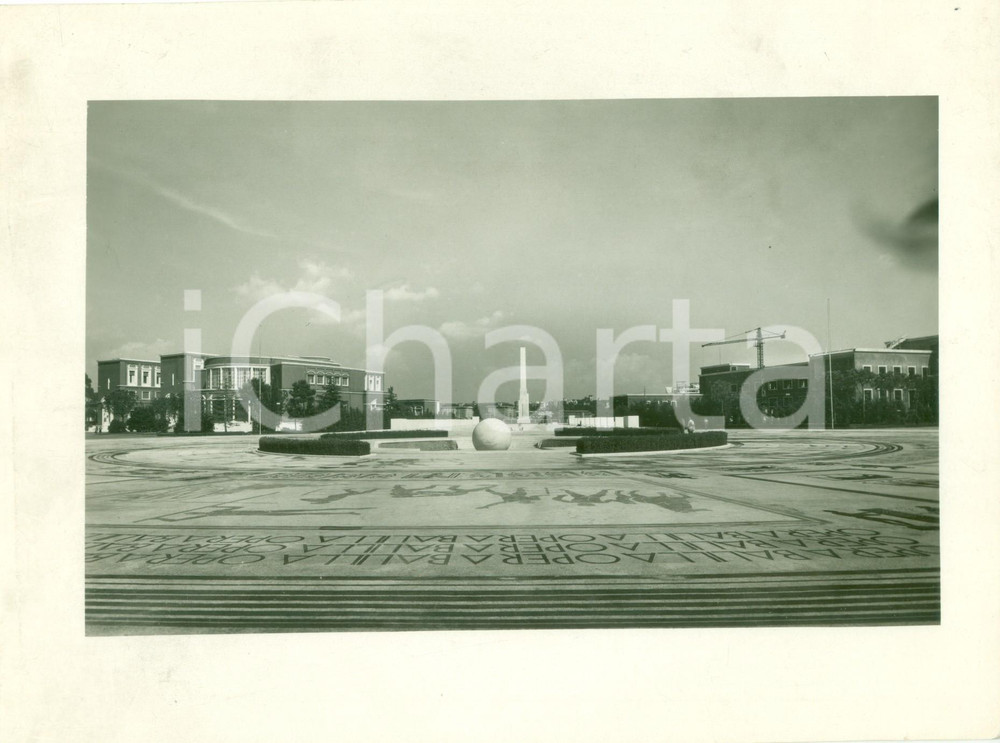 Fotografia d epoca originale 1939 ROMA EUR La nuova Piazza Imperiale per ESPOSIZIONE E42 Fotografia 1