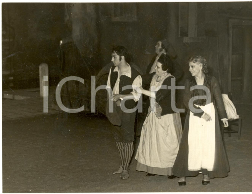 Fotografia d epoca originale 1937 BIENNALE DI VENEZIA TEATRO La prima delle  Baruffe chiozzotte  di GOLDONI 1