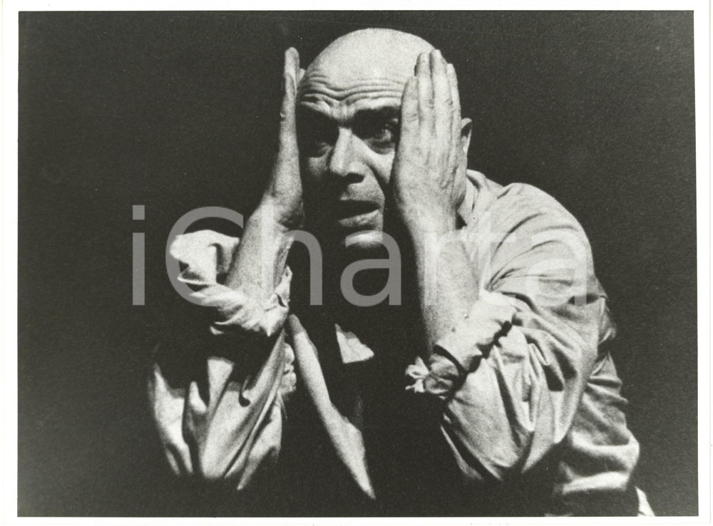 Fotografia d epoca originale 1994 TEATRO  Micha VAN HOECKE in Il Violino di Rotschild  Ritratto Foto 1