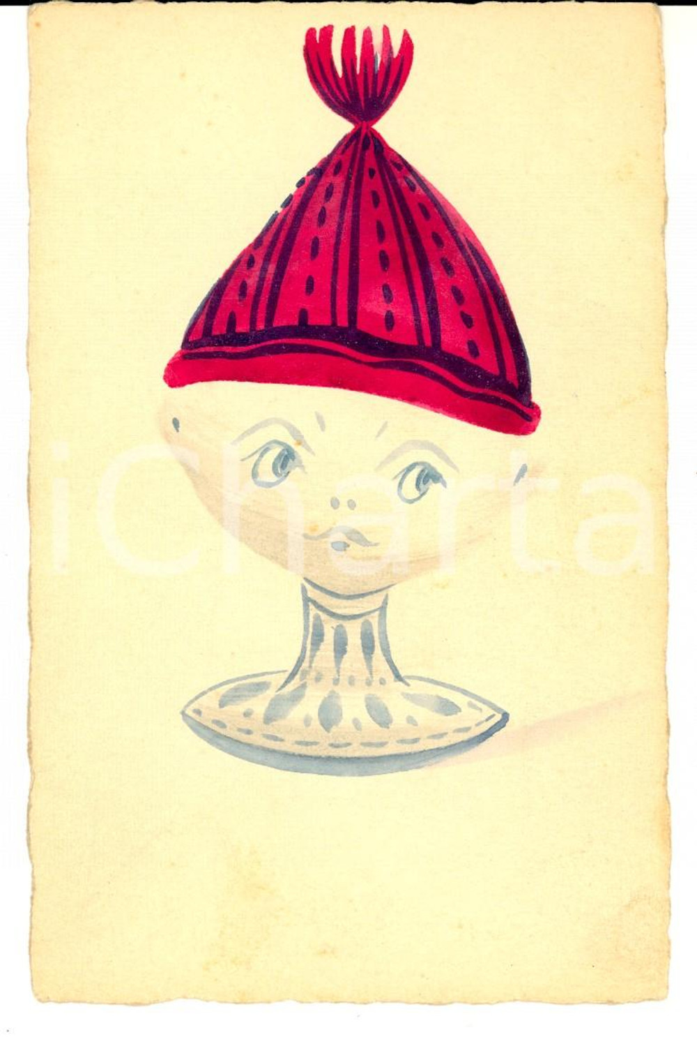 1920 ca KO-KO-FRE Cartolina auguri PASQUA con uovo animato *DIPINTA A MANO DATA: 1920 ca  LUOGO: PARIS (FRANCIA)  TITOLO: CARTOLINA PASQUALE DIPINTA A MANO  DESCRIZIONE: Bella cartolina postale d'epoca, dipinta a mano da Ko-Ko-Fre. CONDIZIONI: buone FORMATO: FP  Cartolina postale d'epoca, originale, autentica, FP, NV.     originale e autentica 1