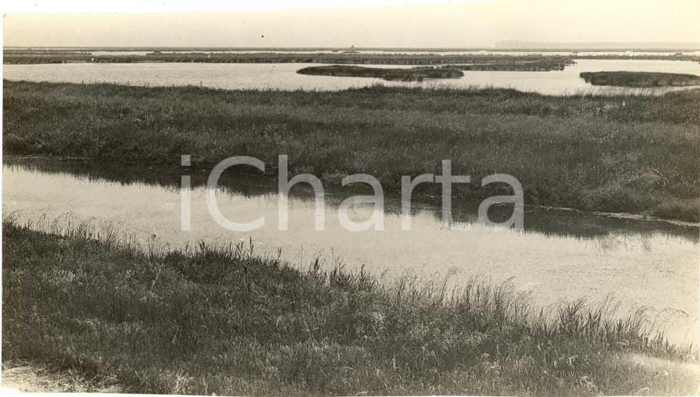 Fotografia d'epoca originale 1935 ca BONIFICA FASCISTA Una nuova zona da bonificare *Fotografia 1