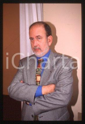35mm vintage slide* 1990 ca MILAN American historian Michael LEDEEN Portrait (4)