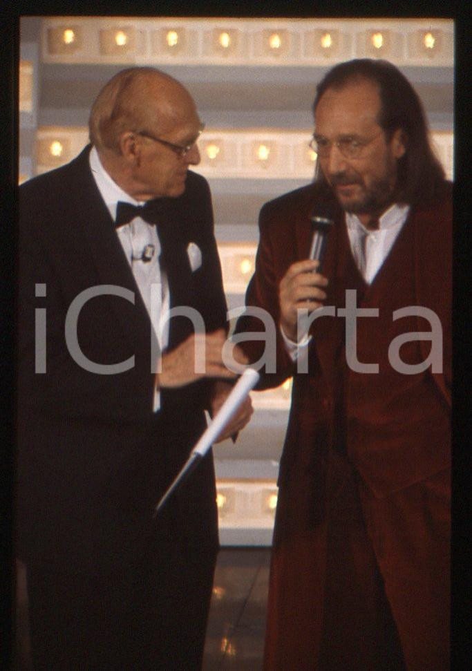 35mm vintage slide* 1996 FESTIVAL SANREMO Raimondo VIANELLO Andrea MINGARDI 9