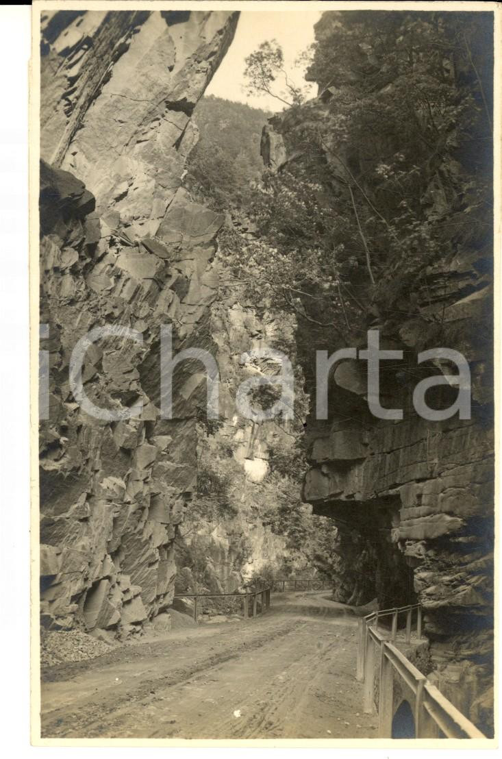 Cartolina originale da collezione 1930 ca MERANO BZ Strada panoramica Foto cartolina S. D. WASSERMANN FP NV 1