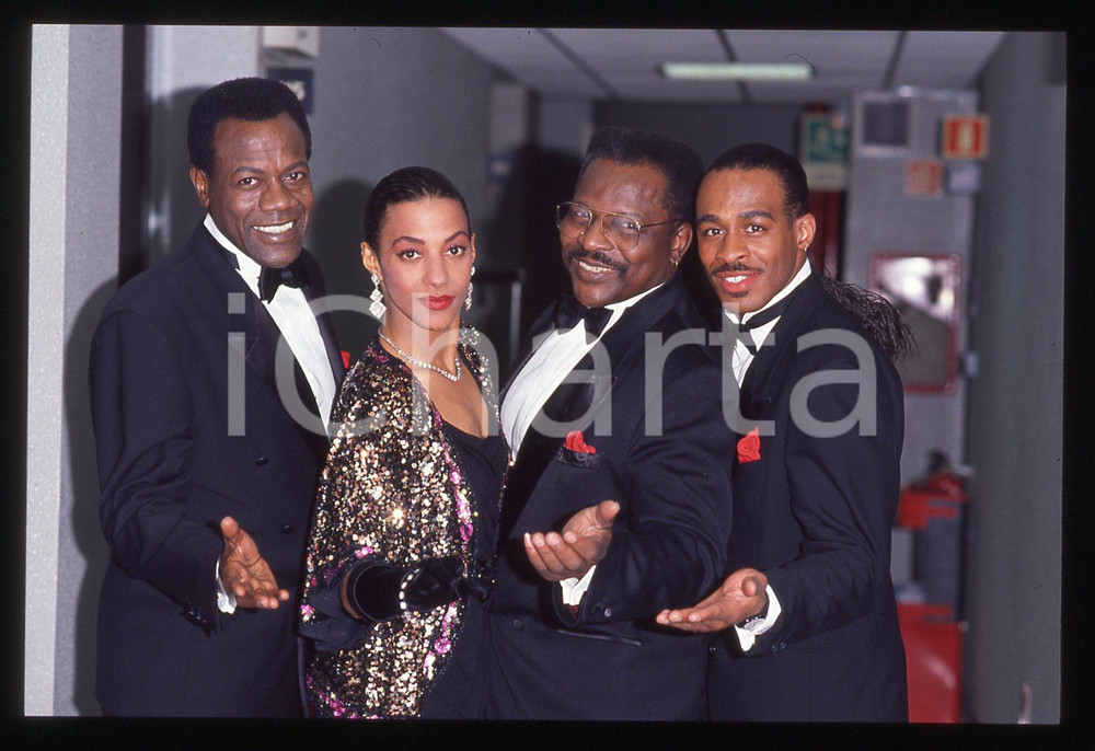 35mm vintage slide* 1991 TELEMIKE - THE PLATTERS backstage (8)