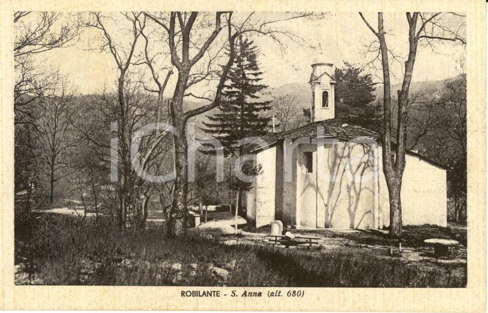 Cartolina originale da collezione 1941 ROBILANTE CN Veduta della chiesa di SANT ANNA Cartolina postale FP NV 1