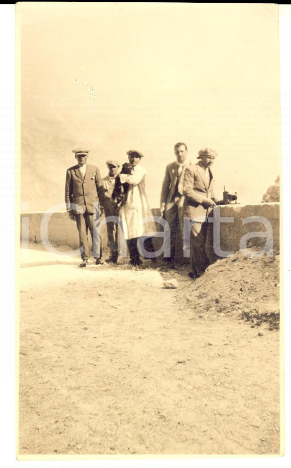 Luglio 1926 PASSO DELLO STELVIO - Gruppo di escursionisti - Foto 9x12 cm