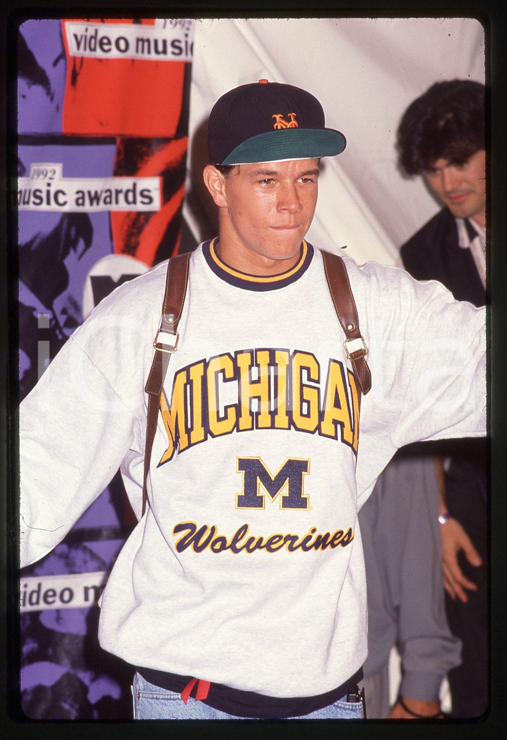 35mm vintage slide* 1992 WESTWOOD - MARKY MARK Mark WAHLBERG agli MTV VMA (3)