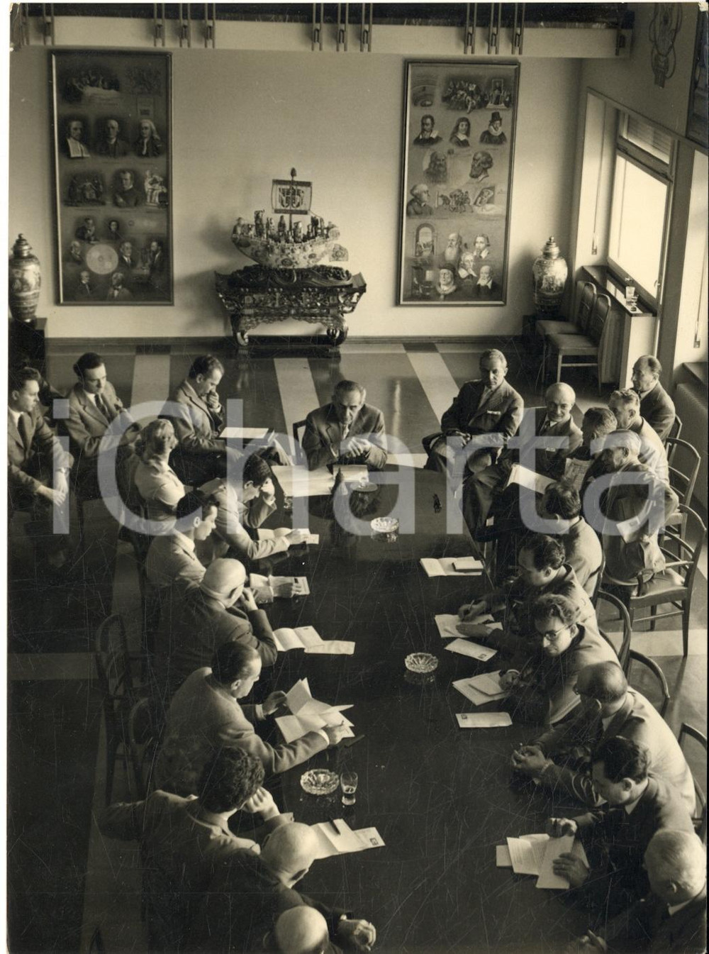 1957 TORINO Mostra Sanitaria - Conferenza stampa prof. Achille DOGLIOTTI *Foto 