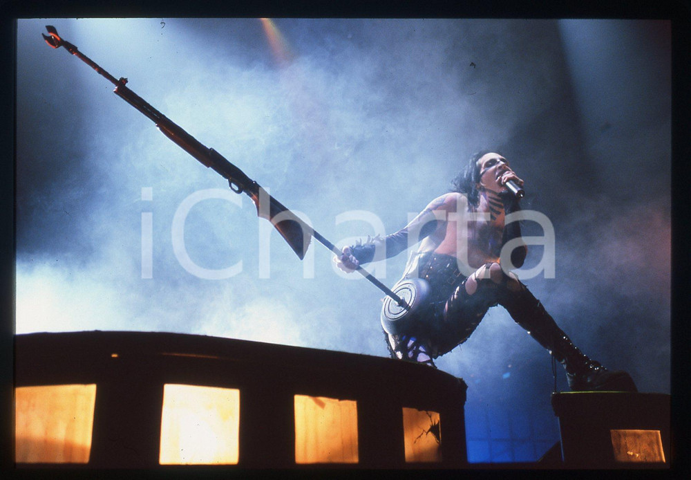 35mm vintage slide* 2001 MILANO Marilyn MANSON Guns, God and Government tour 4