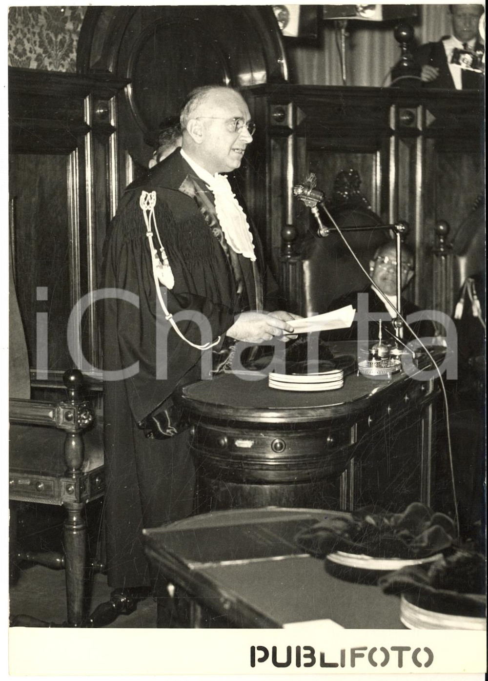 1954 ROMA Avv. Ferdinando CARBONE nuovo presidente della Corte dei Conti *Foto