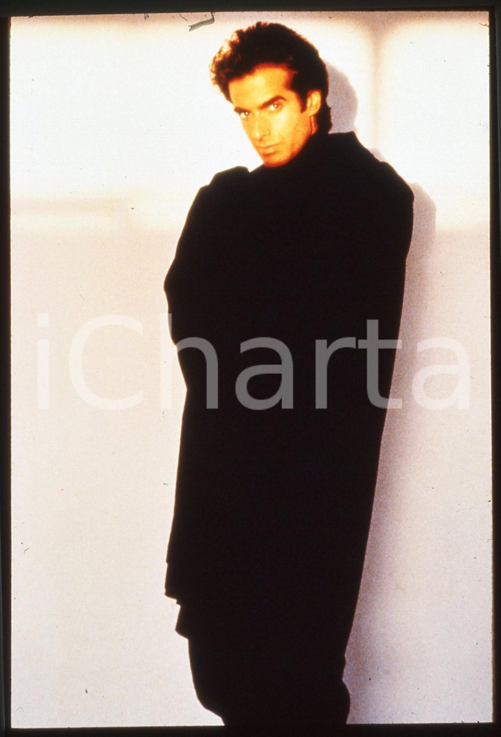 35mm vintage slide*1985ca - COSTUME - David COPPERFIELD ritratto illusionista 