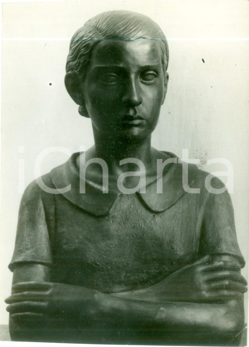Fotografia d epoca originale 1936 MOSTRE D ARTE Michele CAPORALE Ritratto Fotografia coeva del busto 1