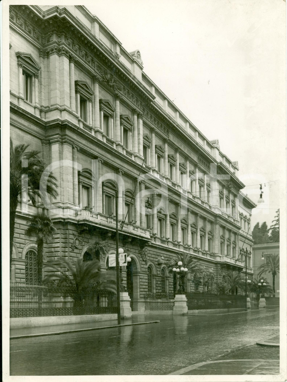 Fotografia d epoca originale 1935 ca ROMA Sede della BANCA D ITALIA a Palazzo KOCH Vera fotografia 1