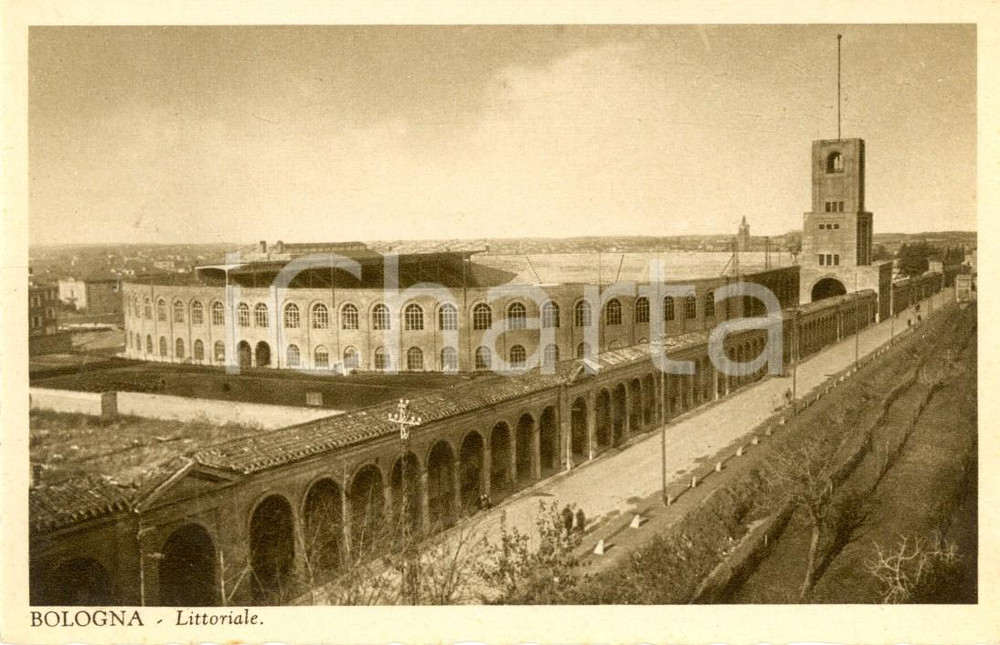 Cartolina originale da collezione 1930 ca BOLOGNA Veduta dello stadio LITTORIALE Cartolina postale FP NV 1