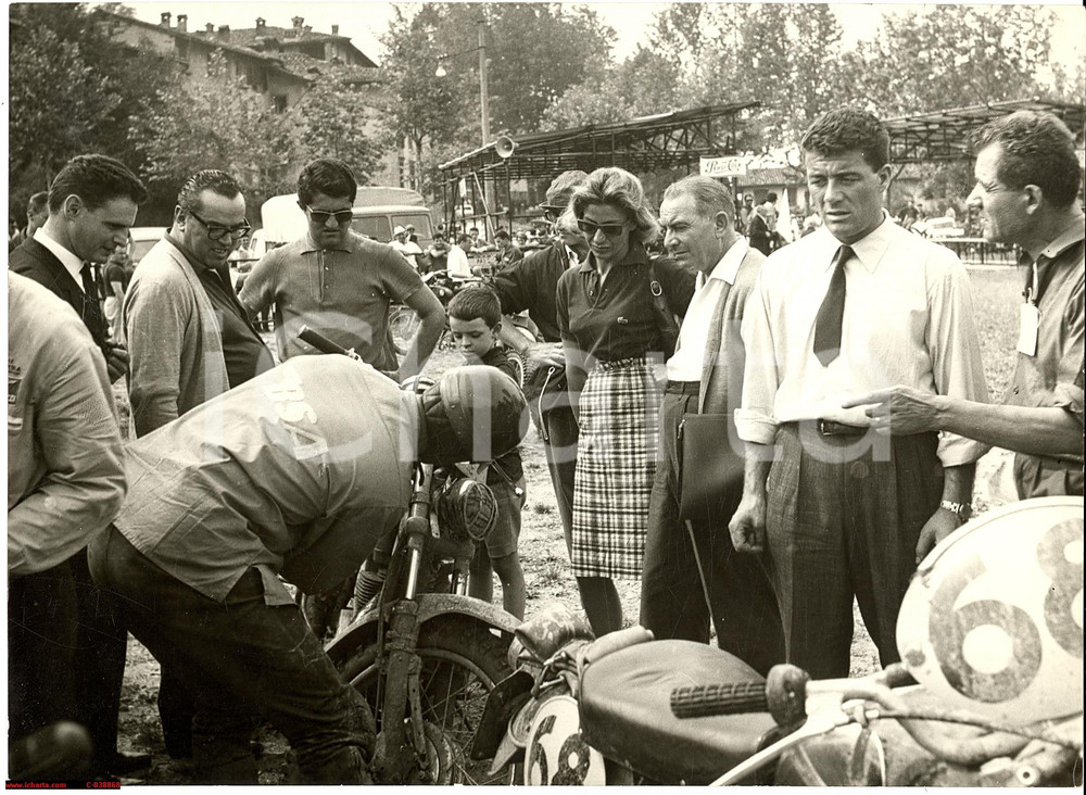 Oggetto da collezione cartaceo 1963 VALLI BERGAMASCHE Motociclismo REAL PHOTO 1
