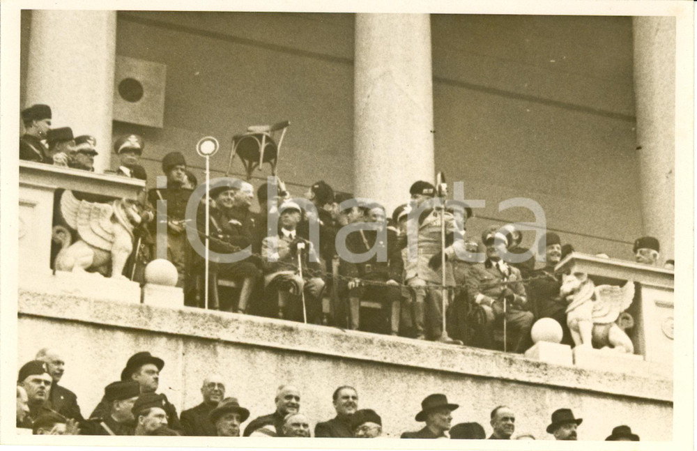 Fotografia d epoca originale 1934 MILANO LITTORIALI Attilio TERUZZI e DUCA di BERGAMO all arena civica Foto 1