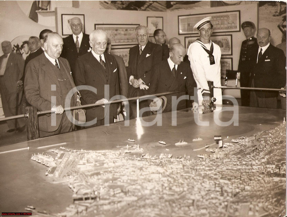 Fotografia d'epoca originale 1937 VIENNA Esposizione autunnale Porto TRIESTE MIKLAS 1