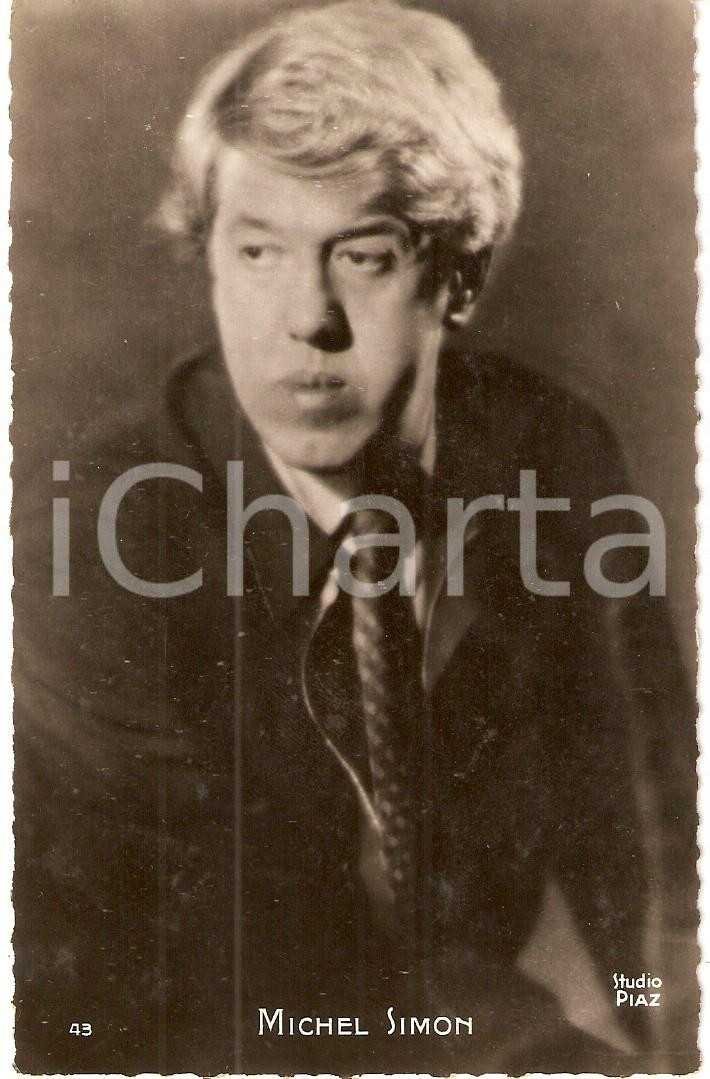 Cartolina originale da collezione 1930 ca CINEMA Actor Michel SIMON Portrait with tie Cartolina FP NV 1