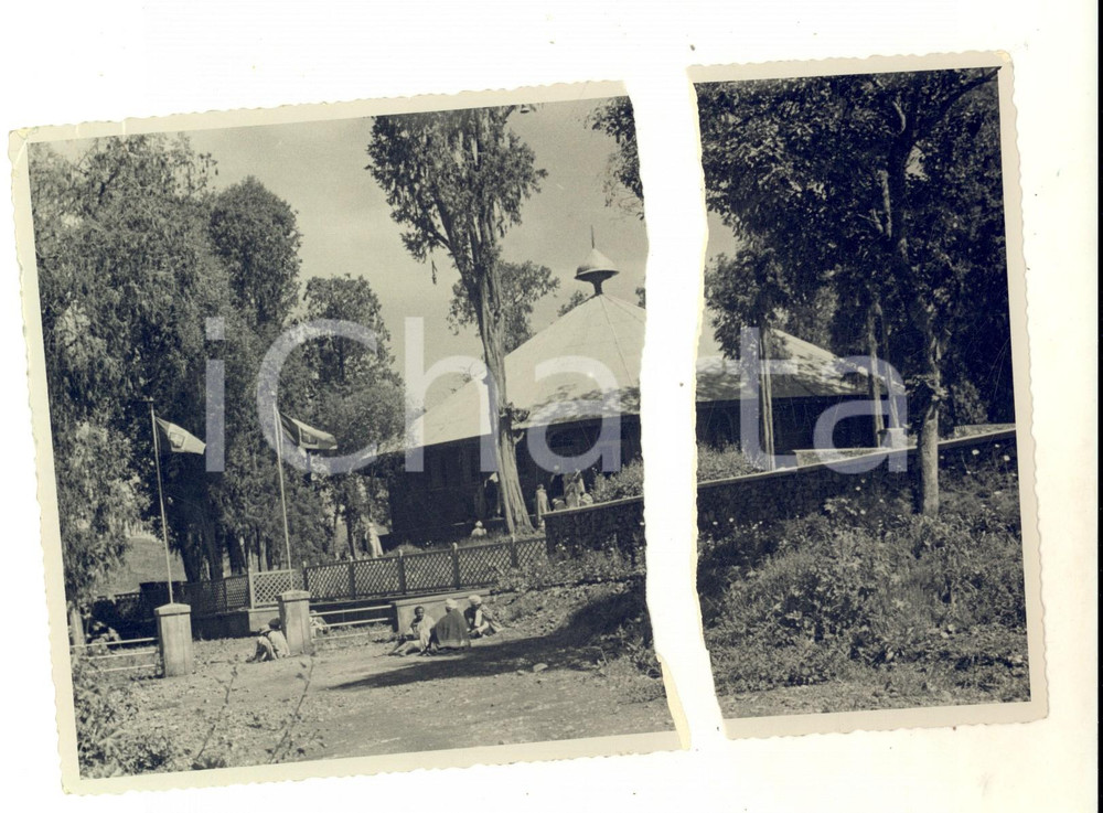 Fotografia d epoca originale 1939 AOI GONDAR ETIOPIA Chiesa copta di MEDANIE ALEM Foto DANNEGGIATA 1