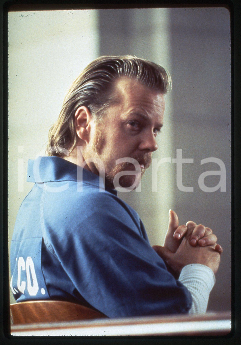 35mm vintage slide*1996 AN EYE FOR AN EYE Kiefer SUTHERLAND Ritratto dell'attore