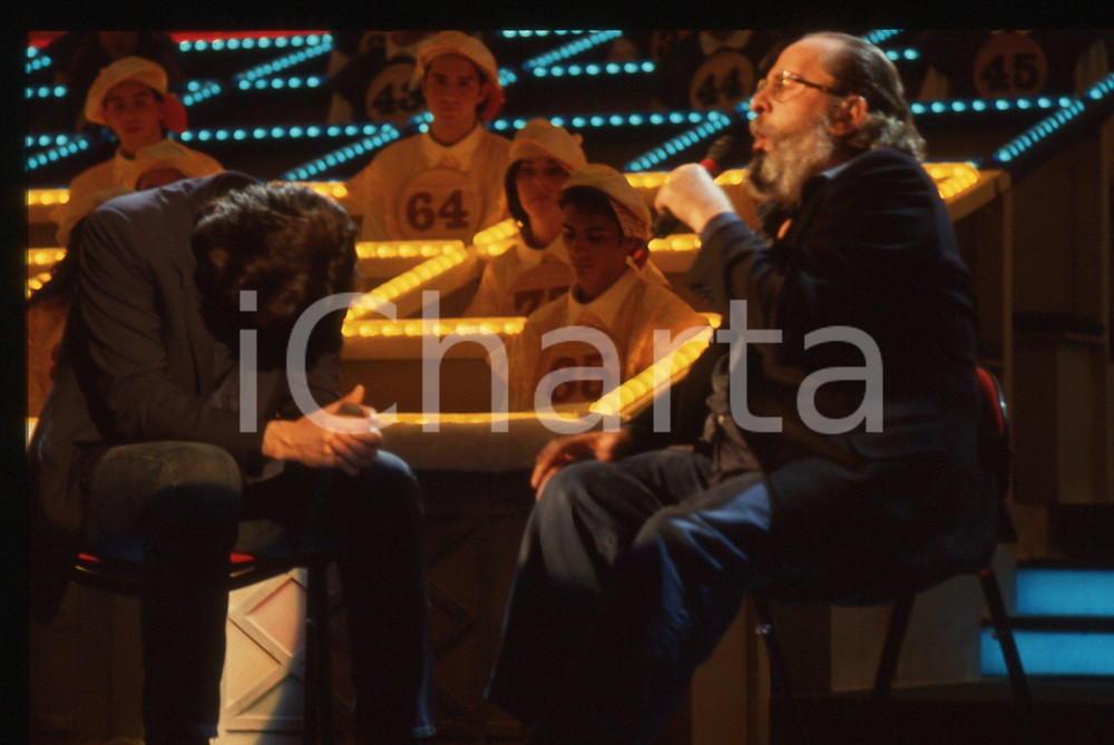 35mm vintage slide* 1993 SANREMO Massimo e Domenico MODUGNO cantano DELFINI (13)