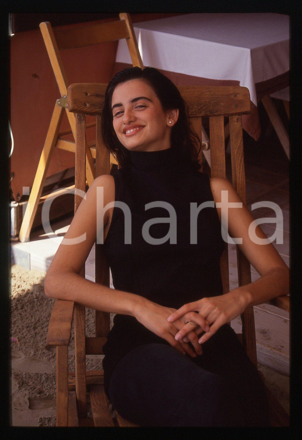 35mm vintage slide* 1992 VENEZIA LIDO Penelope CRUZ - Ritratto dell'attrice (49)