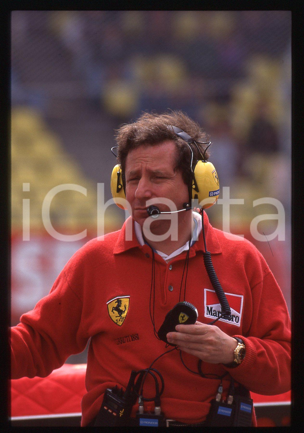 35mm vintage slide* 1995 F1 GP SAN MARINO Jean TODT Cronometrista al muretto (2)