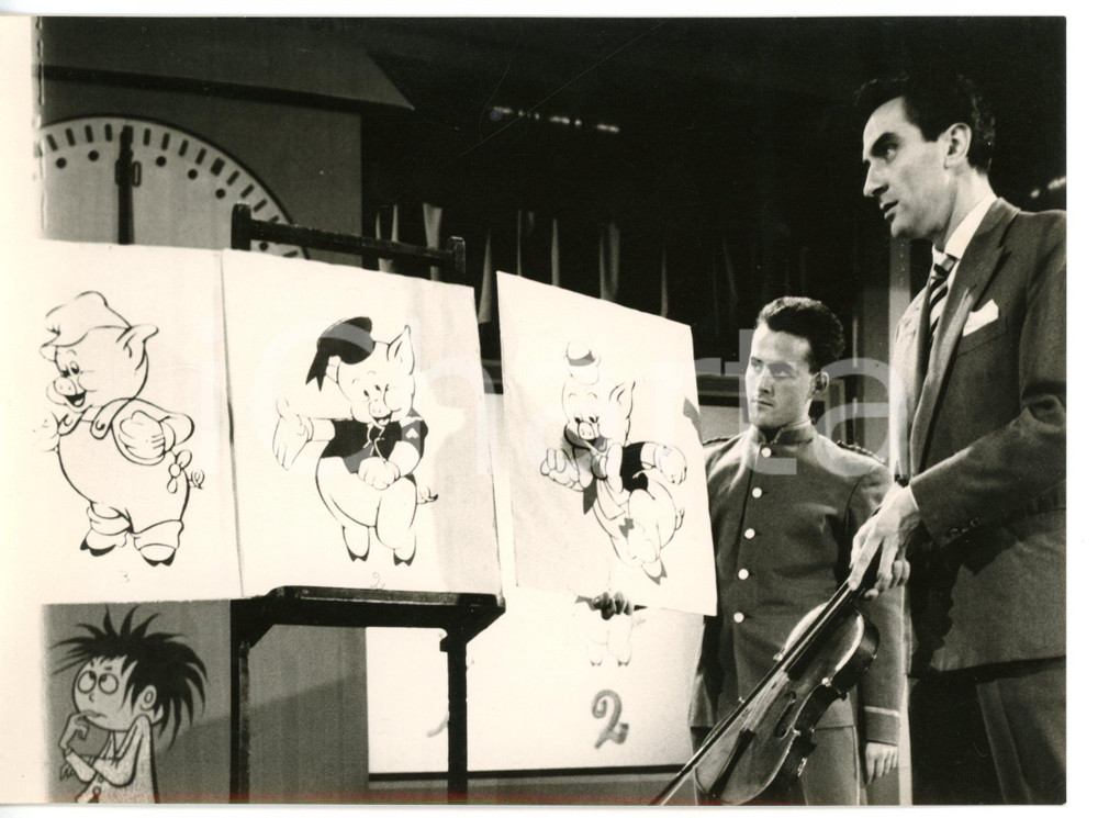 1957 LASCIA O RADDOPPIA? Umberto BRANCOLINI interrogato su "I tre porcellini"