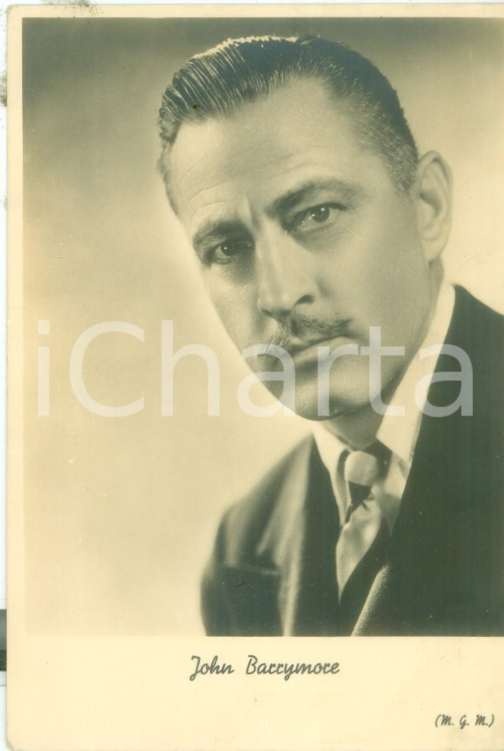 Cartolina originale da collezione 1945 ca CINEMA Attore John BARRYMORE Metro Goldwyn Mayer Cartolina FG NV 1