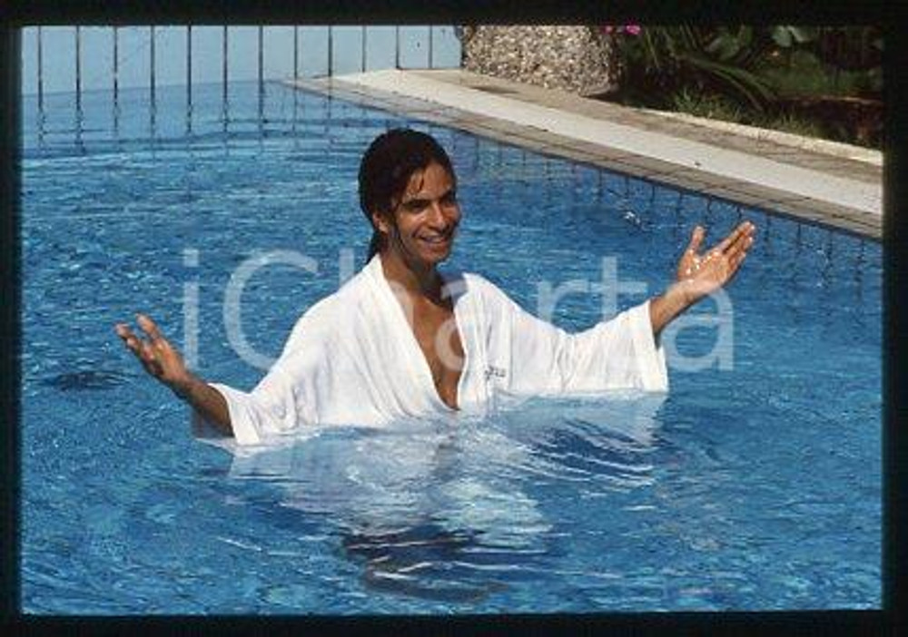 35mm vintage slide* 1987 ca MUSIC GEORGIO ALLENTINI African-American singer (58)