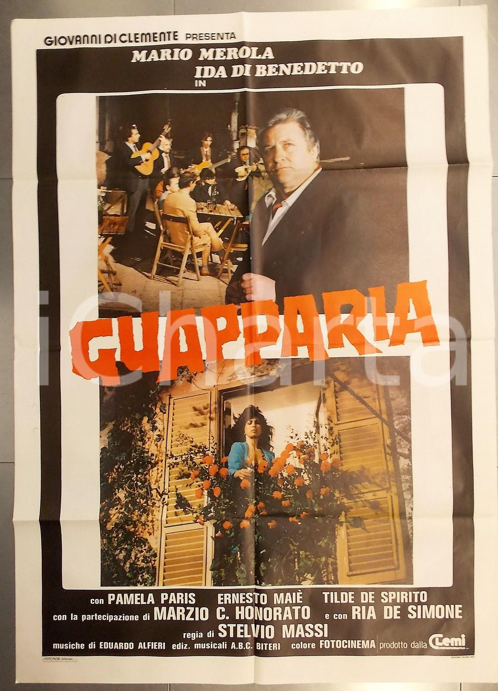Materiale cinematografico d’epoca 1984 GUAPPARIA Mario MEROLA Ida DI BENEDETTO Ernesto MAHIEUX Manifesto 100x140 1